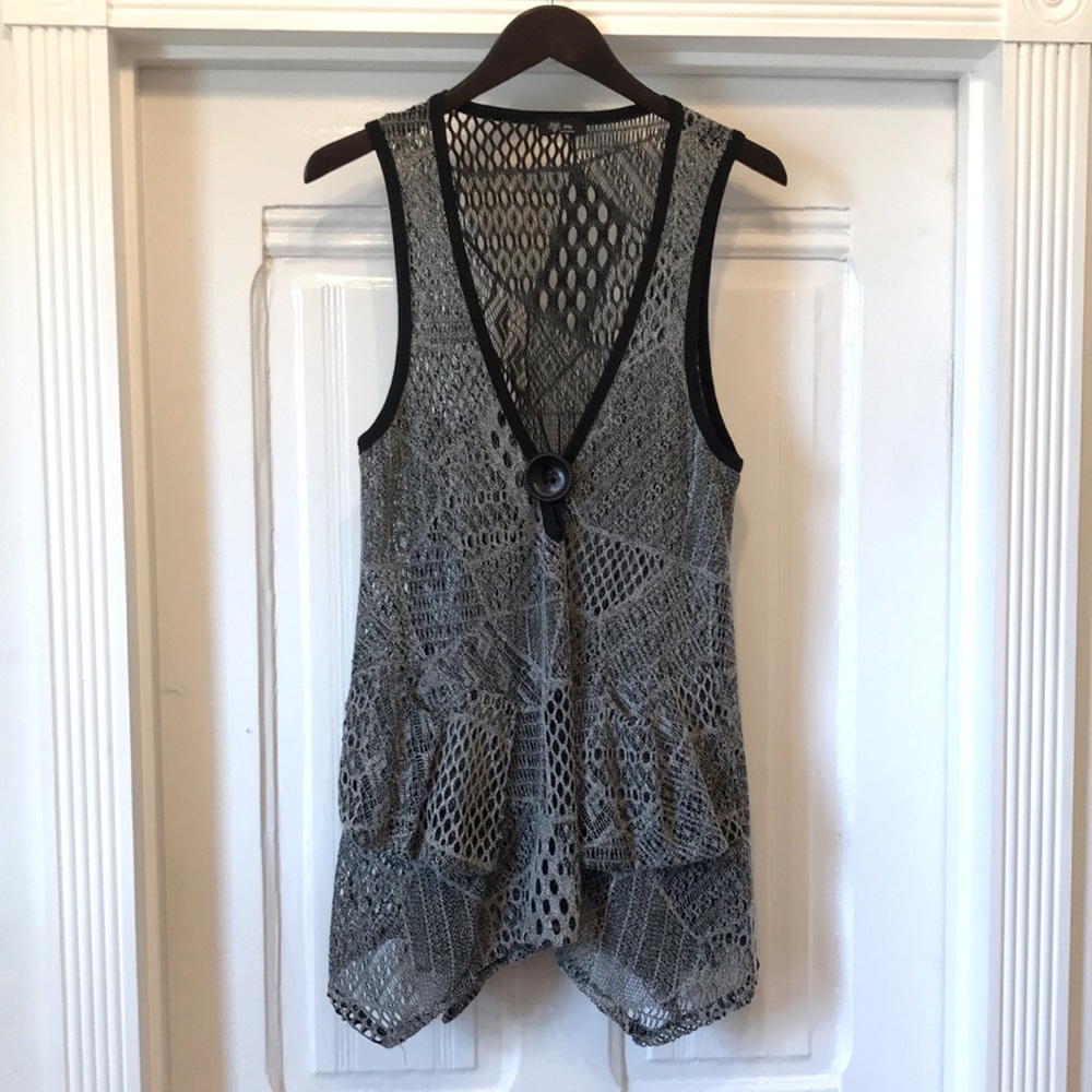 LILY Oversize Sheer Knit Top
